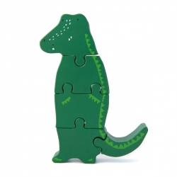 Drvene puzzle životinje - Mr.Crocodile