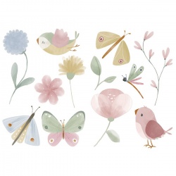 Naljepnice - Flowers and Butterflies