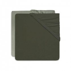 Plahta Jersey 60x120cm 2kom - Leaf Green Ash Green