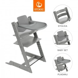 Tripp Trapp Bundle Pladanj - Storm Grey
