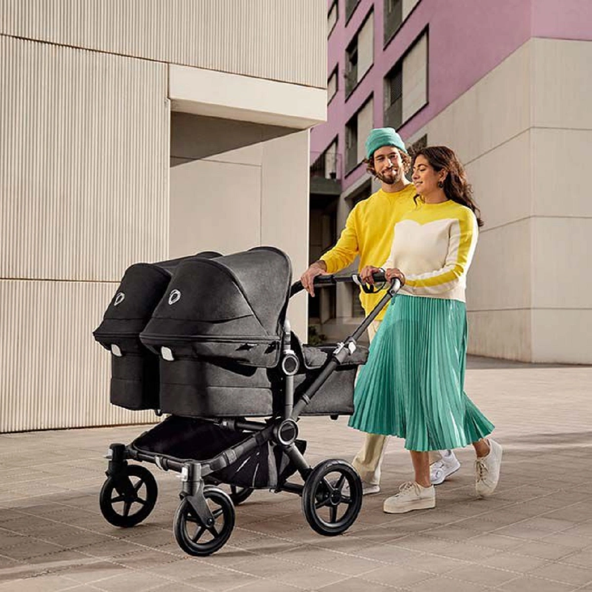 Donkey5 Twin Black - Midnight Black, Grey Melange-2